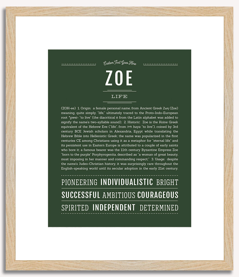 Zoe | Name Art Print