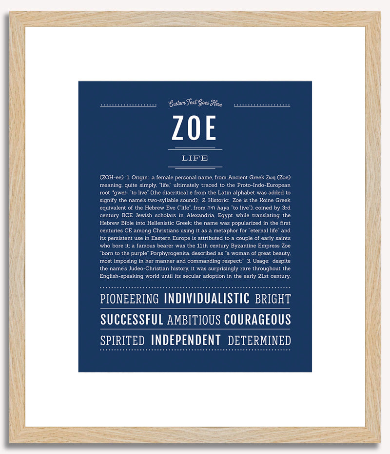 Zoe | Name Art Print