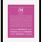 Frame Options | Dark Pink | Black Frame, Matted