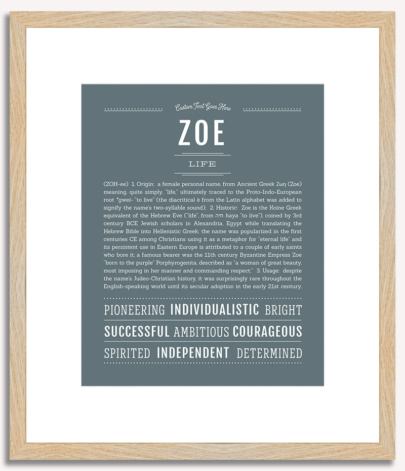 Zoe | Name Art Print