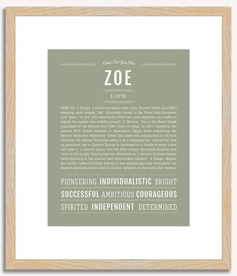 Zoe | Name Art Print