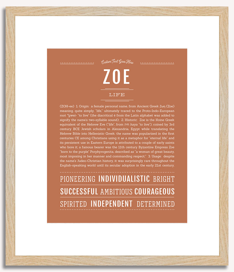 Zoe | Name Art Print