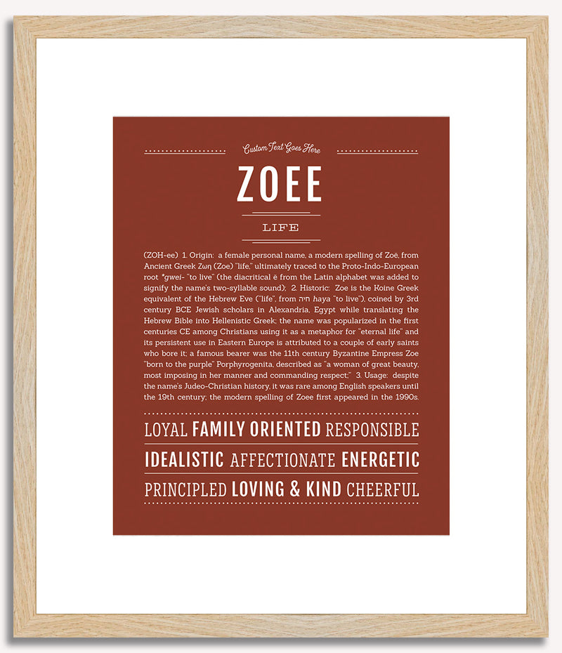 Zoee | Name Art Print