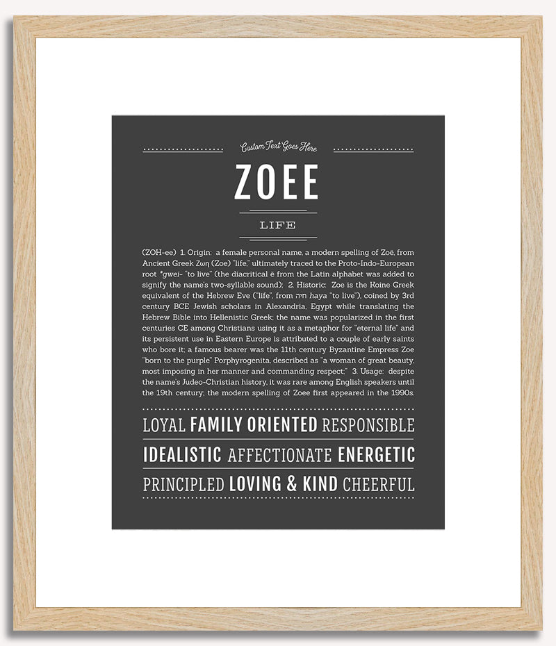 Zoee | Name Art Print