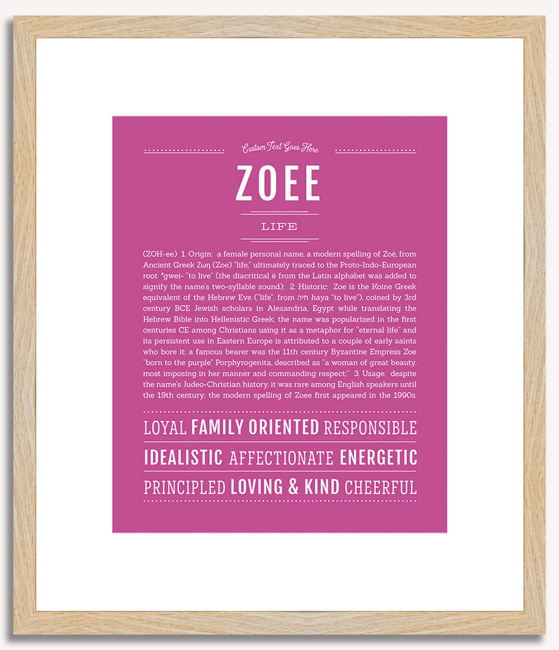 Zoee | Name Art Print