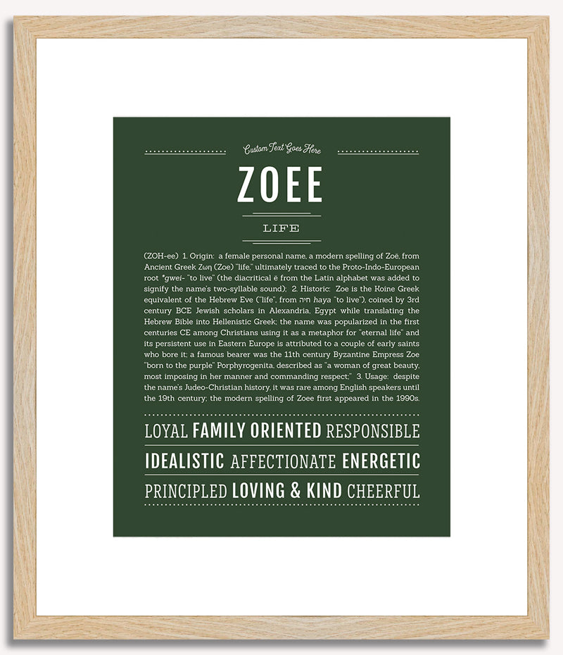 Zoee | Name Art Print