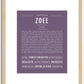 Zoee | Name Art Print