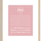 Zoee | Name Art Print