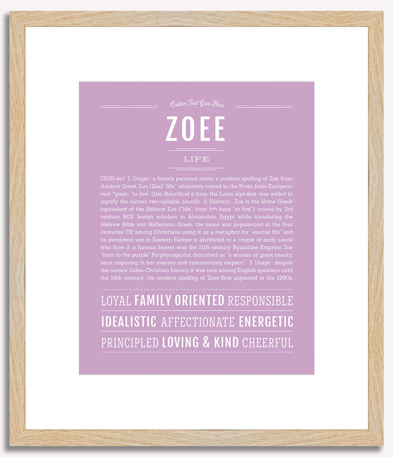 Zoee | Name Art Print