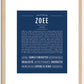 Zoee | Name Art Print