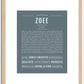 Zoee | Name Art Print