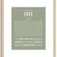 Zoee | Name Art Print