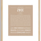 Zoee | Name Art Print