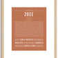 Zoee | Name Art Print