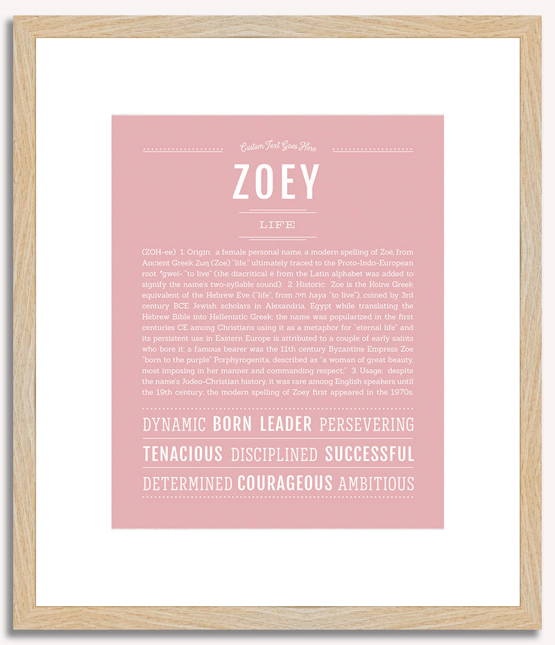 Zoey | Name Art Print