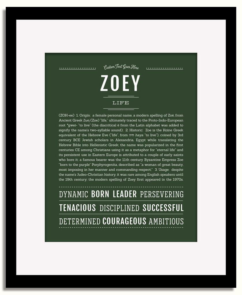 Frame Options | Deep Forest | Black Frame, Matted