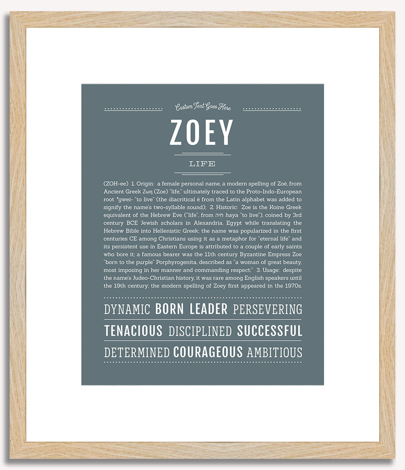 Zoey | Name Art Print