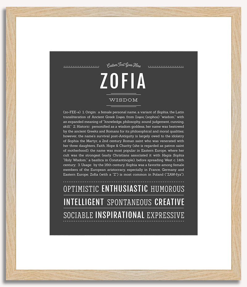 Zofia | Name Art Print