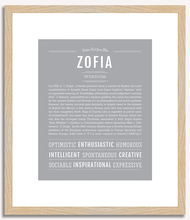 Zofia | Name Art Print