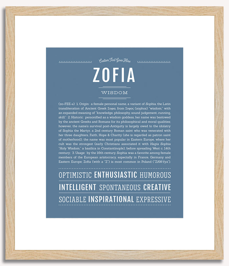 Zofia | Name Art Print