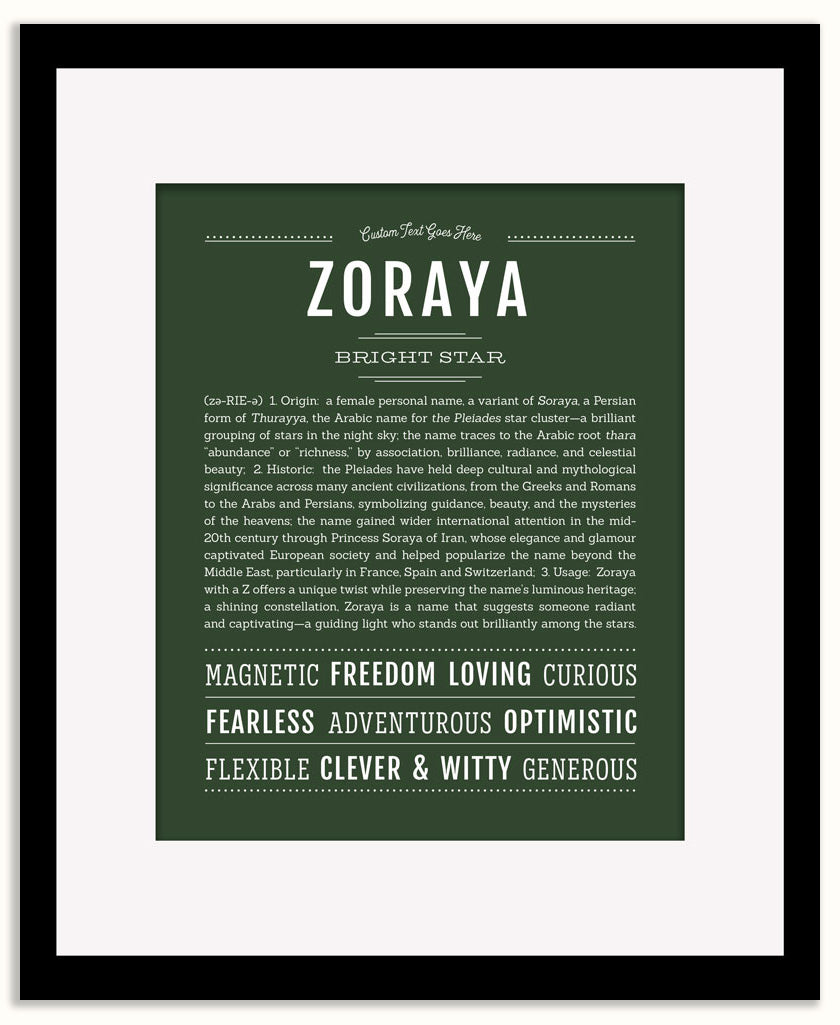 Zoraya | Name Art Print