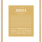 Zoraya | Name Art Print