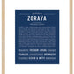 Zoraya | Name Art Print