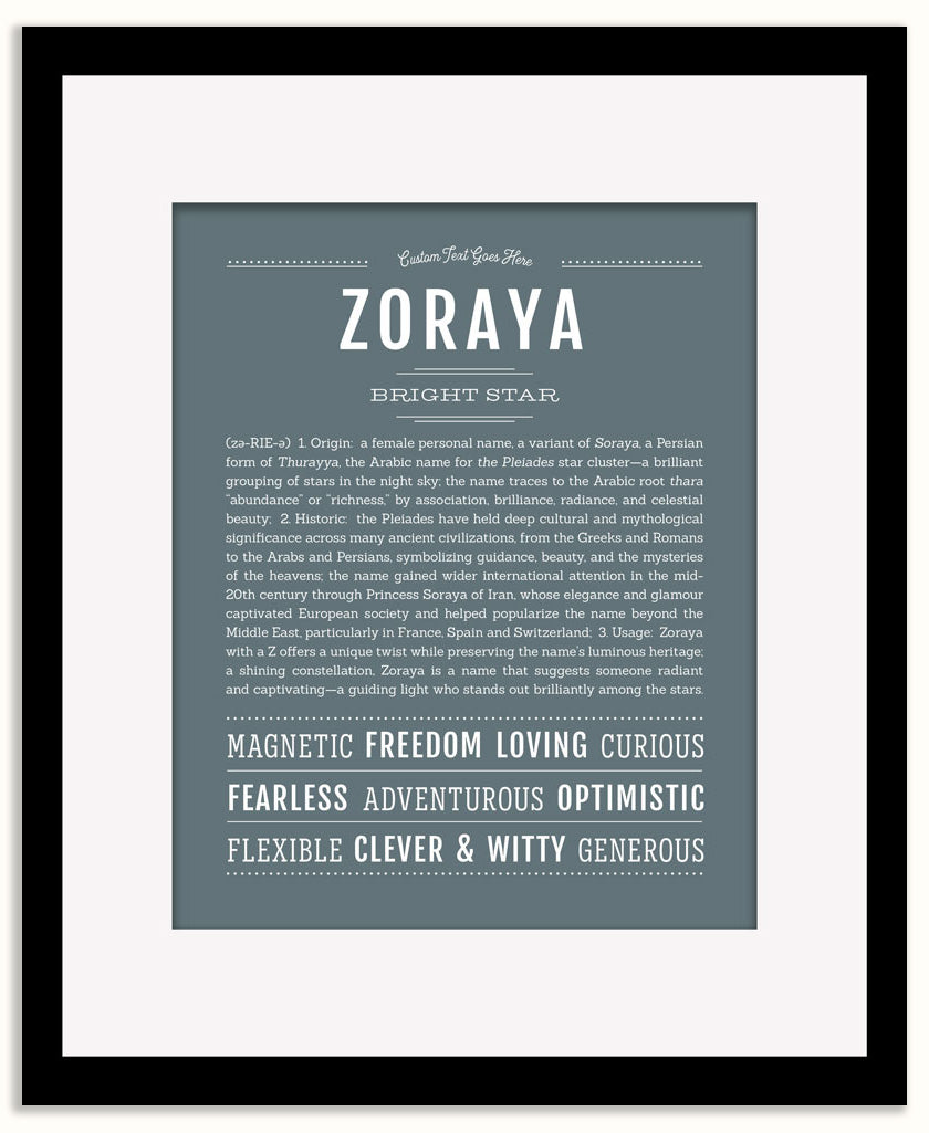 Zoraya | Name Art Print