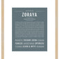 Zoraya | Name Art Print