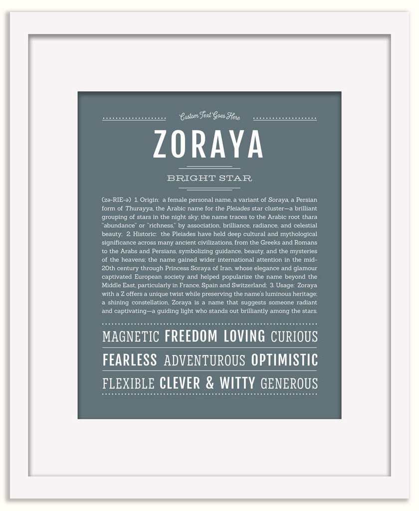 Zoraya | Name Art Print