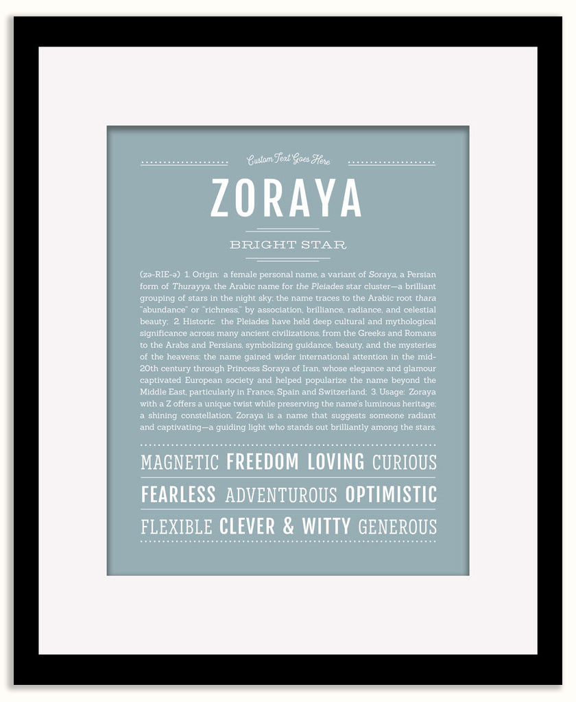 Zoraya | Name Art Print