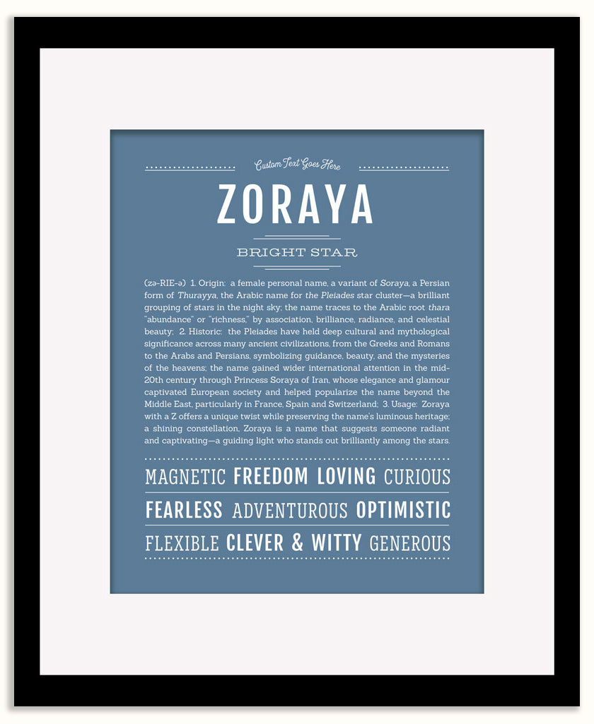 Zoraya | Name Art Print
