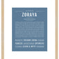 Zoraya | Name Art Print