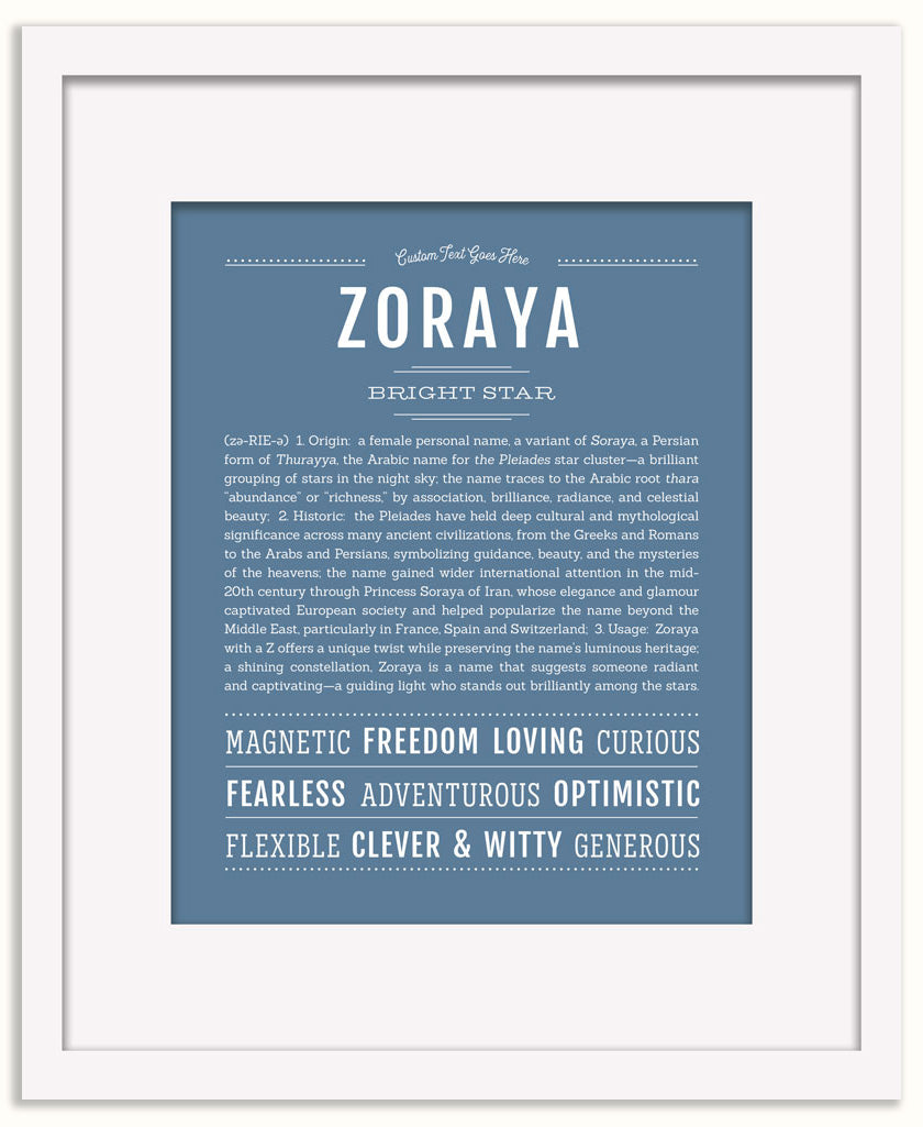 Zoraya | Name Art Print