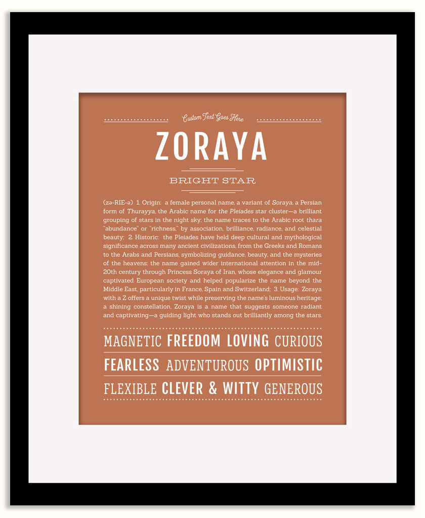 Zoraya | Name Art Print