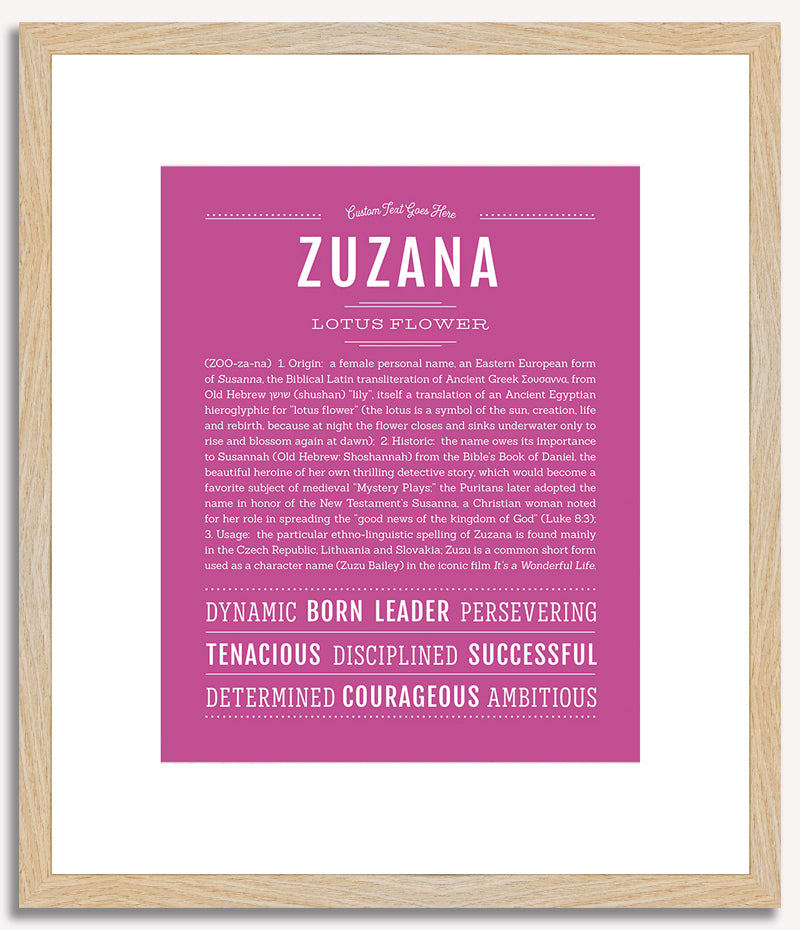 Zuzana | Name Art Print