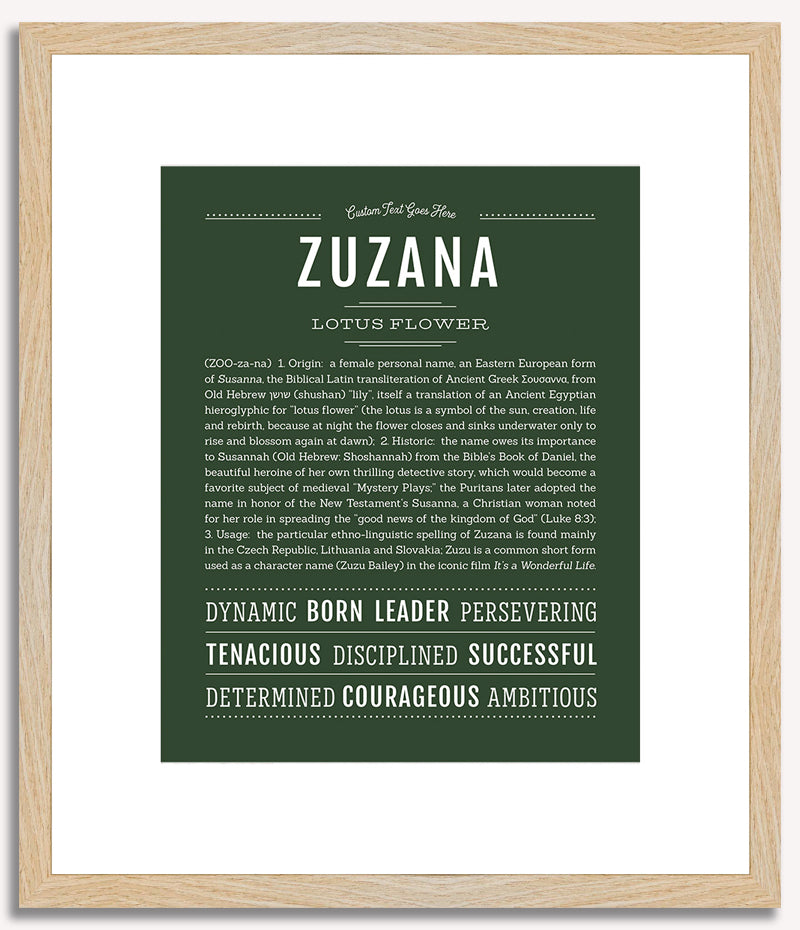 Zuzana | Name Art Print