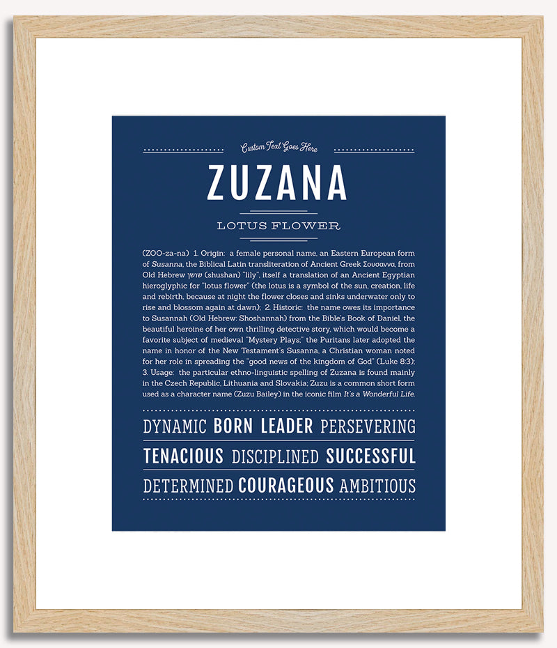 Zuzana | Name Art Print