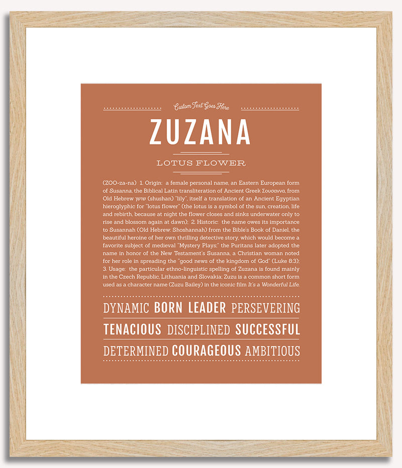 Zuzana | Name Art Print