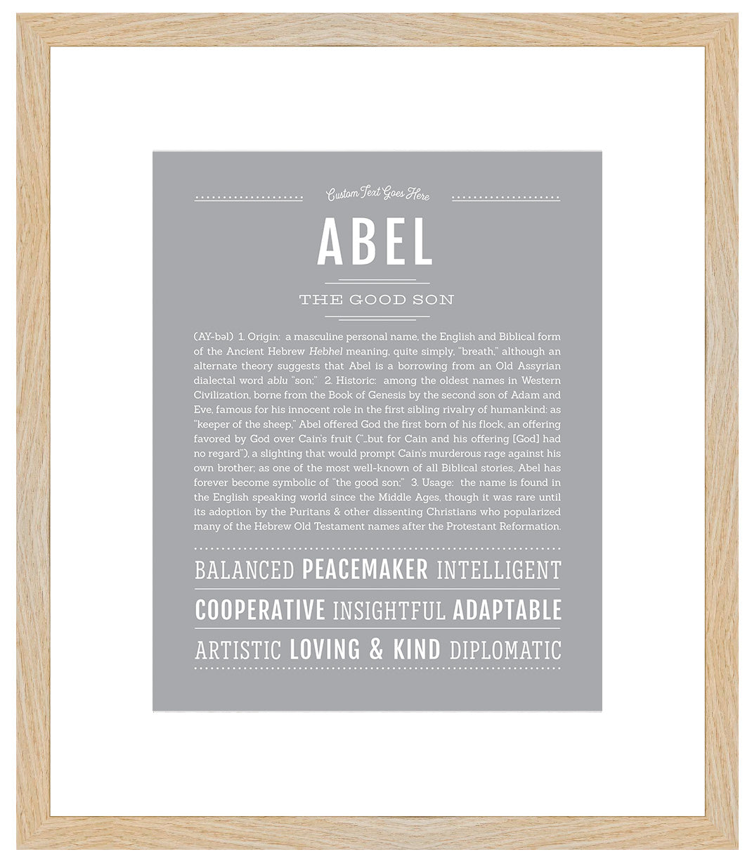 Abel | Name Art Print