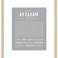 Abraham | Name Art Print