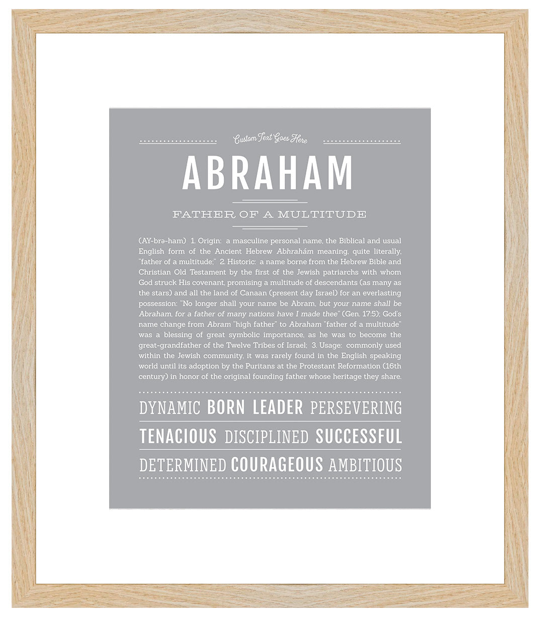 Abraham | Name Art Print