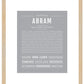 Abram | Name Art Print