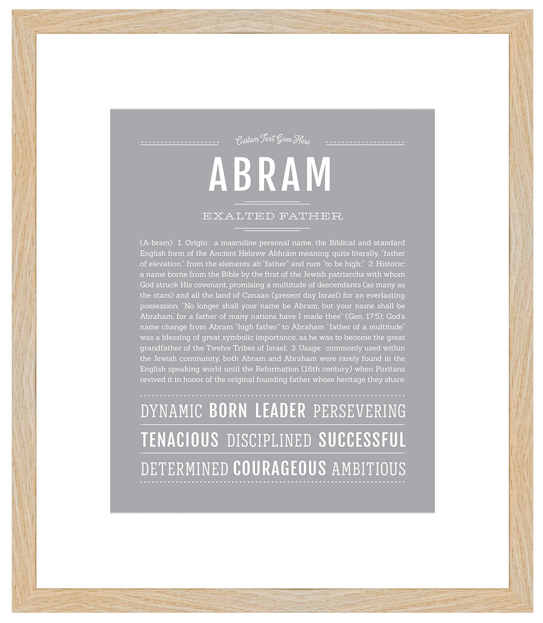 Abram | Name Art Print