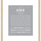 Aiden | Name Art Print