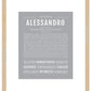 Alessandro | Name Art Print