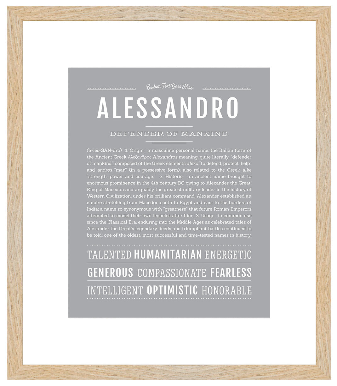 Alessandro | Name Art Print