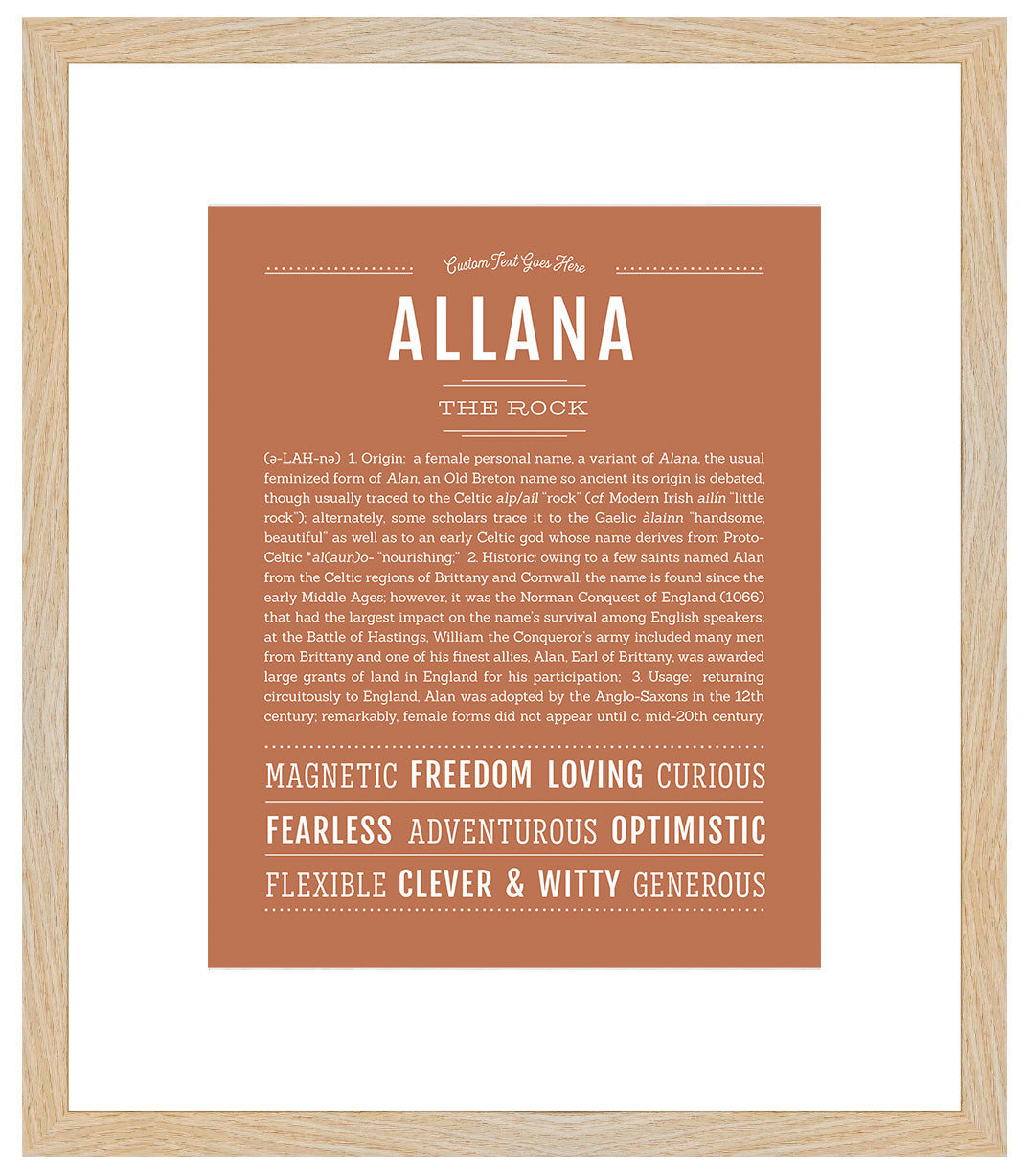 Allana | Name Art Print