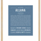 Allana | Name Art Print