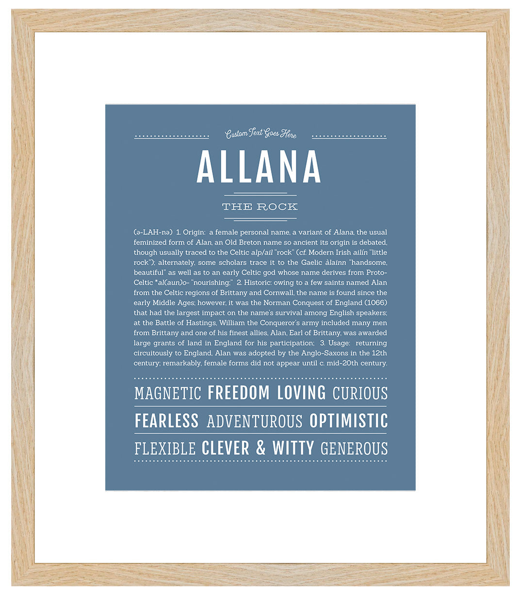 Allana | Name Art Print